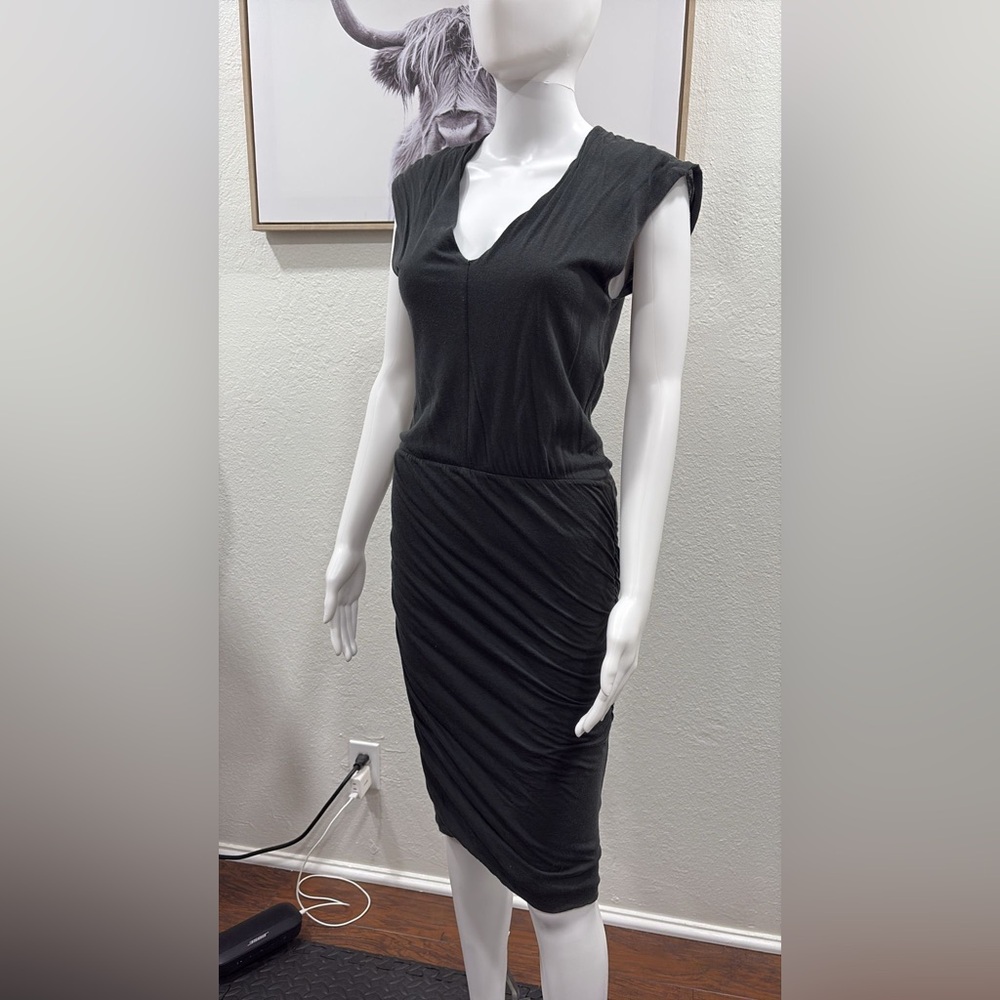 James Perse Black Backless Dress